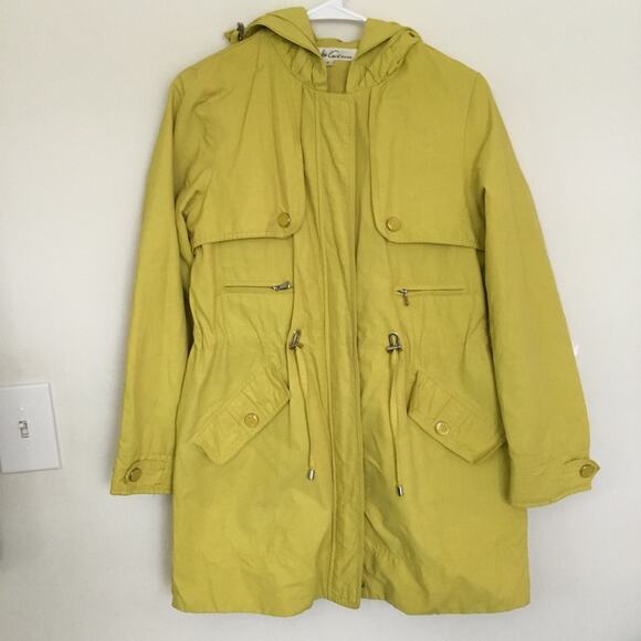 Kenneth Cole Jackets & Blazers - Kenneth Cole Yellow Anorak Hooded Jacket Sz S